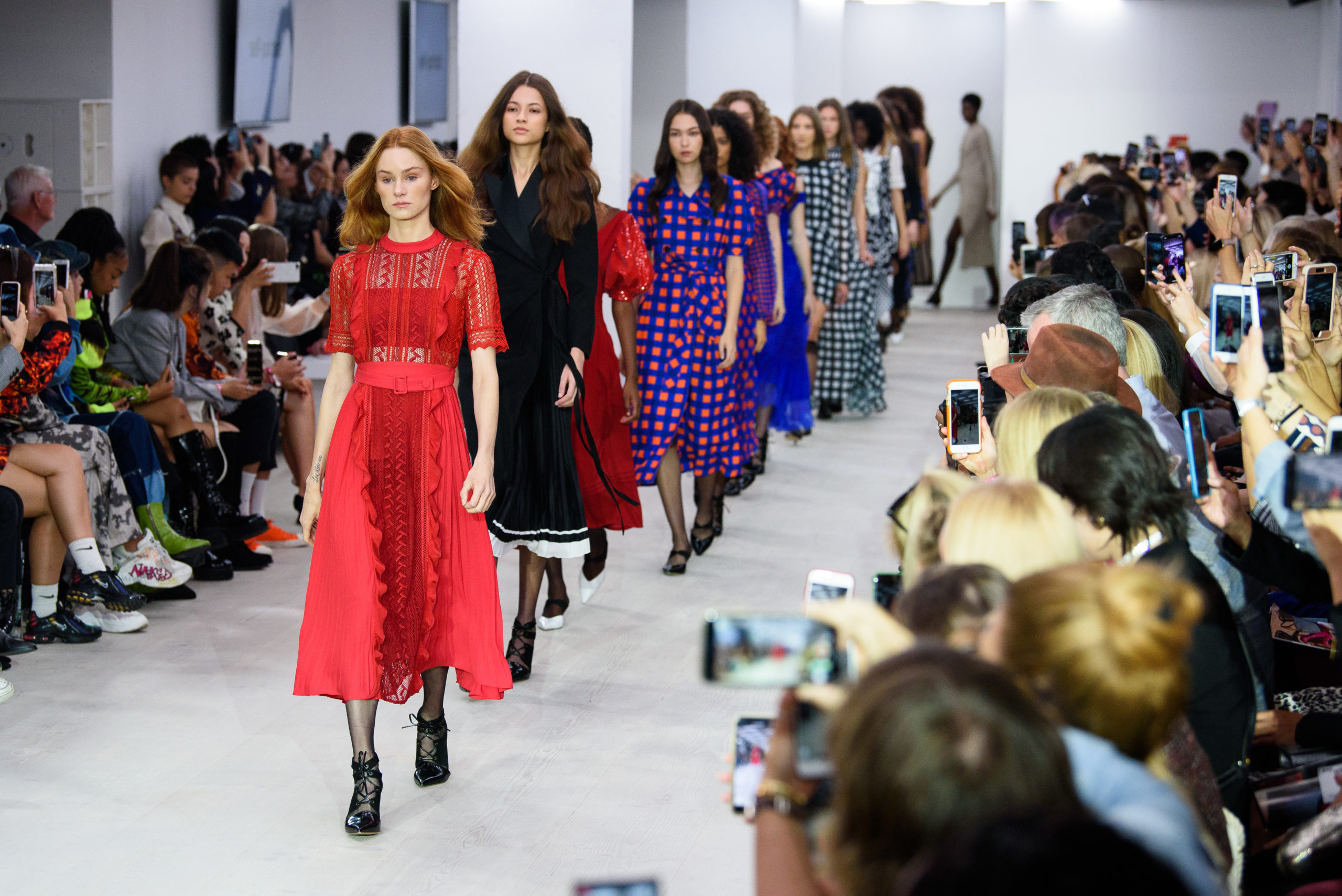 Models on Catwalk