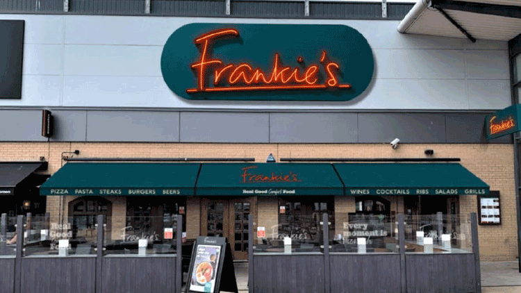 frankie and benny's rebranding to frankie's
