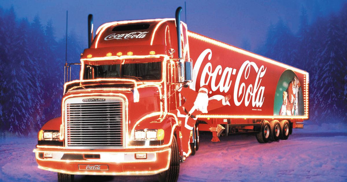 coca cola christmas truck